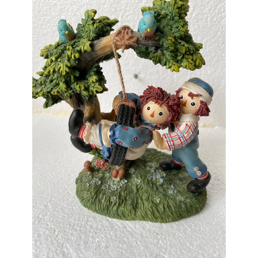 Enesco Raggedy Ann and Andy "There's Nothing Quite As Happy" figurine.